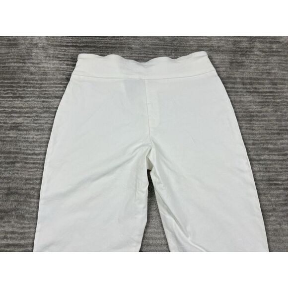 Ruby Rd Pants Womens 12P White Pull On Rayon Blend‎ Capri - Picture 8 of 11